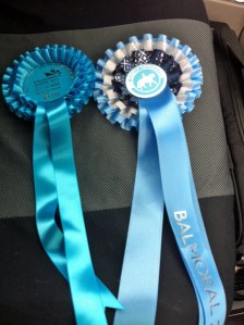 Our Balmoral rosettes! :)
