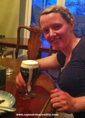 Dani with her Irish Coffee