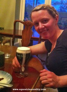 Dani with her Irish Coffee
