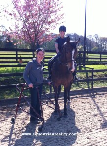Helen put the little mare and I through our paces.