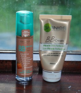 Left Borjois bronzing BB cream, right Garnier BB Cream (available in a variety of shades and finishes)