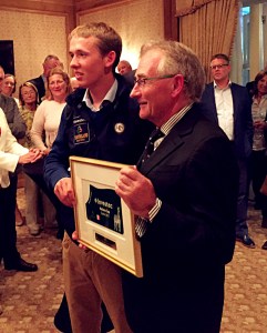 Horseware's Tom McGuinness with Bertram Allen