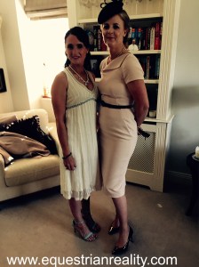 Katherine (who I made scooch down to look less tall beside me!) and I ready to go 